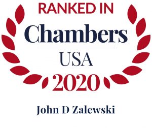 John D. Zalewski Ranked in Chambers USA, 2020
